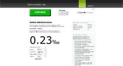 Desktop Screenshot of alcometer.de