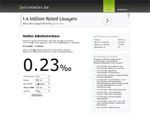 Tablet Screenshot of alcometer.de